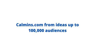 Calmins.com from ideas up to 100,000 audiences